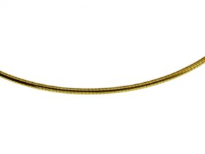 Halsreif Omega 1mm - 42cm - 333 Gelbgold Kette