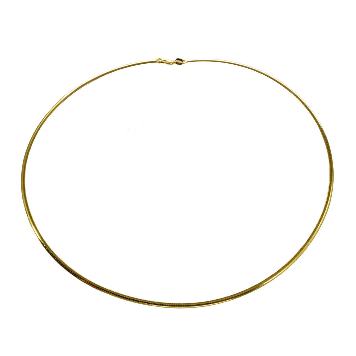 Halsreif Omega 1mm - 45cm - 333 Gelbgold Kette – Bild 4