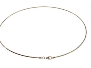 Halsreif Omega 1,2mm - 42cm - 333 Weißgold