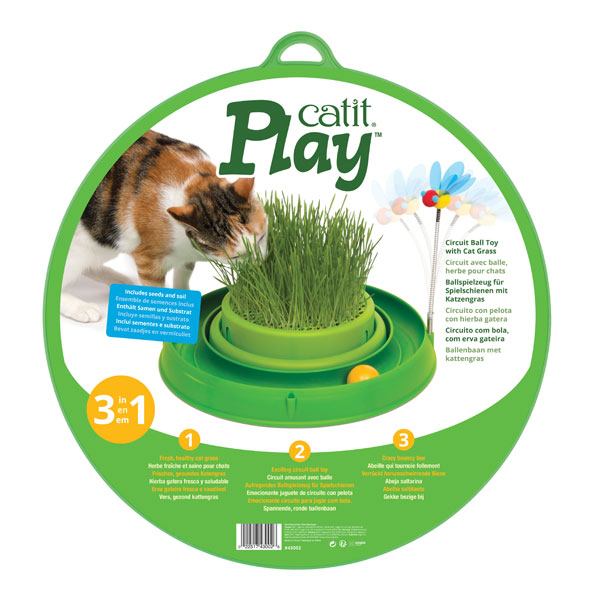 CATIT Play-n-Scratch mit Grasgarten - Grün – Bild 5