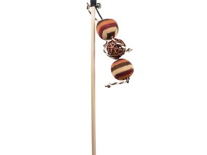 Duvoplus Cat Toy Spielangel Catchy knitted Bälle - braun
