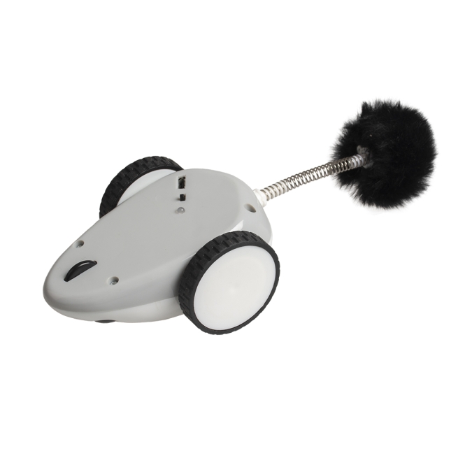 Duvoplus Cat Toy Race 'n chase Maus - weiß – Bild 4