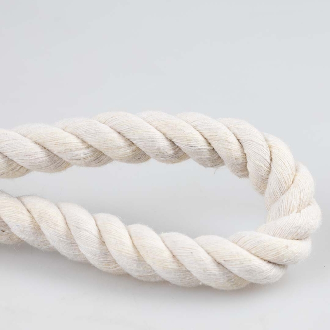 Duvoplus ECO Baumwoll-Tau mit 2 Schlaufen - weiß - 45cm / 328g – Bild 5