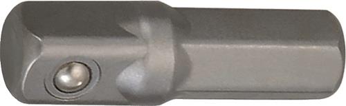 Adapter Antriebs-6-KT.1/4 Zoll Abtriebs-4-KT.1/4 Zoll L.25mm TECWERK