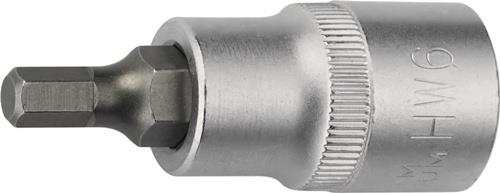 Steckschlüsseleinsatz 1/2 Zoll Innen-6-kant SW 8mm L.55mm TECWERK