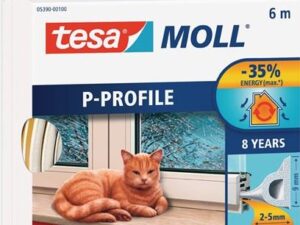 Fenster-/Türmoll tesamoll® 5390 B9mmxH5,5mmxL6m weiß TESA