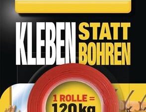 Montageband Kleben statt Bohren transl.L.1,5m B.19mm Rl.PATTEX