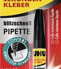 Sekundenkleber blitzschnell PIPETTE Control 3g farblos Tube UHU