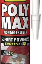 Kleb- u.Dichtstoff POLY MAX 10 SEK SOFORT POWER weiß 425g Kartusche UHU