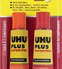 2K-Epoxidharzklebstoff PLUS SOFORTFEST 35g farblos Tube UHU