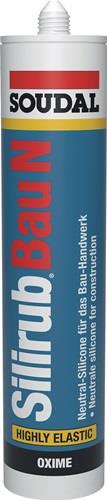 Silikondichtstoff Silirub Bau N transp.300 ml Kartusche SOUDAL