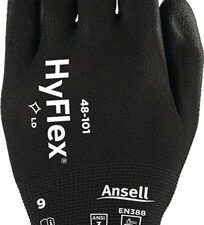 Handschuhe HyFlex® 48-101 Gr.10 schwarz EN 388 PSA II Nyl.m.PU ANSELL - VPE: 12