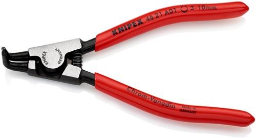 Außensicherungsringzange A 01 f.Wellen D.3-10mm 90Grad gew.pol.L.125mm KNIPEX
