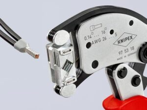 Crimpzange Twistor16 Gesamt-L.200mm 0,14-16 mm² brün.Mehrkomp.-Hüllen KNIPEX