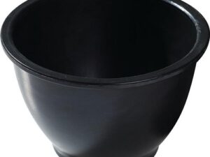 Gipsbecher H.90mm D.oben:125/unten:60mm kon.Gum.schwarz