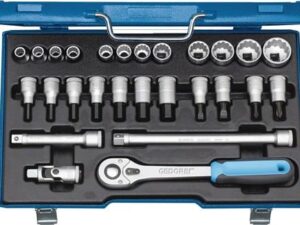 Steckschlüsselsatz D 19 IMU-10 27-tlg.1/2 Zoll SW 10-30mm Z.32 12KT GEDORE