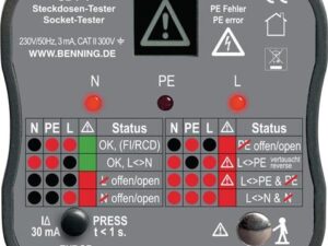 Steckdosentester SDT 1 z.Prüfung v.Schutzkon.steckd.BENNING