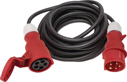 CEE-Verlängerung 32 A 400 V 10 m H07RN-F 5 x 6 mm² schwarz IP44 weißGÄRTNER