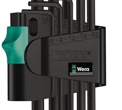 Winkelschlüsselsatz 967/9 TX 1 9-tlg.T8-T40 m.Kugelk.Kunstoffhalter WERA