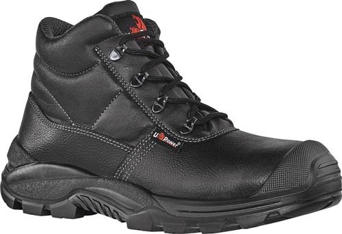 Schnürstiefel EN20345 S3 SRC Jaguar UK Gr.39 Glattleder schwarz Kunststoffkappe