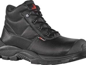 Schnürstiefel EN20345 S3 SRC Jaguar UK Gr.43 Glattleder schwarz Kunststoffkappe
