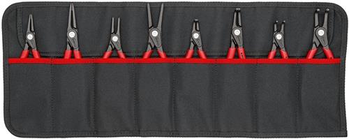 Sicherungsringzangensatz Version 2 8-tlg.in Rolltasche 10-60mm KNIPEX