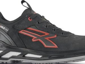 Sicherheitsschuh TUCKER Größe 42 schwarz/rot Schuhweite 11 S3 CI SRC ESD EN ISO 20345 gemilltes Leder U.POWER