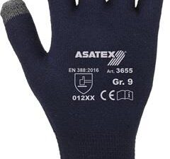 Feinstrickhandschuh f.Smartphones u.Touchscreens Gr.8 dunkelblau - VPE: 12