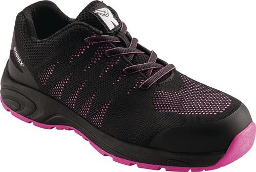 Damensicherheitsschuh GirlStar 5180 Größe 36 schwarz/pink S1P SRC EN ISO 20344/20345 Polyester RUNNEX