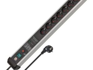 Steckdosenleiste Premium-Protect-Line 16 A 230 V schwarz/silber Steckd.8