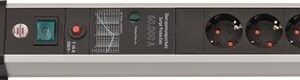 Steckdosenleiste Premium-Protect-Line 16 A 230 V schwarz/silber Steckd.6