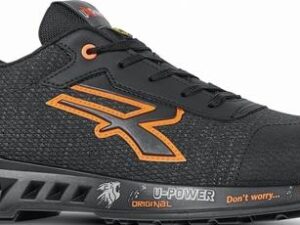 Sicherheitsschuh BRUCE Größe 41 schwarz/orange Schuhweite 11 S1P SRC ESD EN ISO 20345 Nylon U.POWER