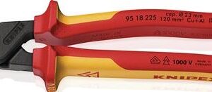 Kabelschere StepCut® XL L.225mm Kopf brün.VDE Mehrkomp.-Hüllen KNIPEX