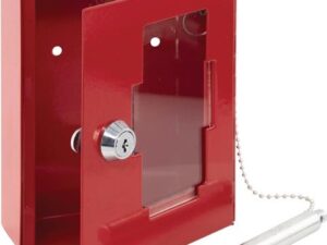 Notschlüsselbox EMG 6165 H150xB120xT48mm rot Stal Anz.Hak.1 BURG-WÄCHTER