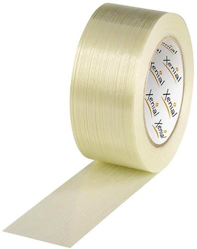 Filamentklebeband m.Längsfaden Breite 50mm Länge 50m S.100µ transparent XENIAL - VPE: 18