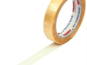 Klebeband monta 220 Breite 19mm Länge 66m S.54µ PVC transparent leise TRANSPAK - VPE: 12