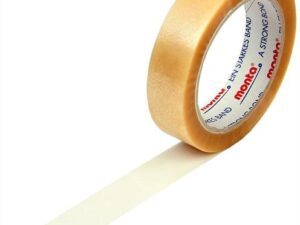 Klebeband monta 220 Breite 25mm Länge 66m S.54µ PVC transparent leise TRANSPAK - VPE: 12