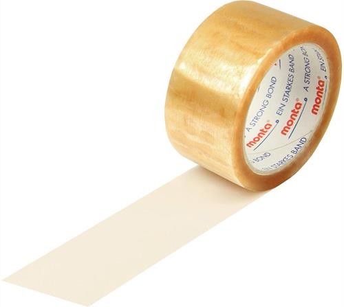 Klebeband monta 331 Breite 50mm Länge 66m Stärke 48µ PP transparent MONTA - VPE: 36