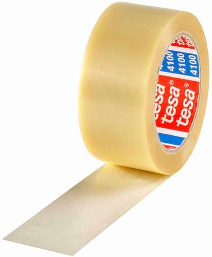 Klebeband tesa 4100 Breite 50mm L.66m S.65µ PVC transparent leise geprägt TESA - VPE: 36