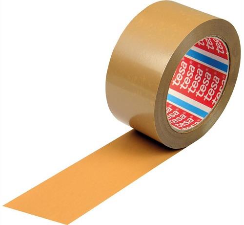 Klebeband tesa 4124 Breite 50mm Länge 66m Stärke 65µ PVC braun leise TESA - VPE: 36
