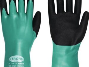 Chemiehandschuhe CLARINGTON Gr.9 grün/schwarz EN 407/EN 388/EN 374 - VPE: 12