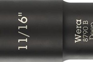 Steckschlüsseleinsatz 8790 B Impaktor Deep 3/8 Zoll 11/16 Zoll L.63mm WERA