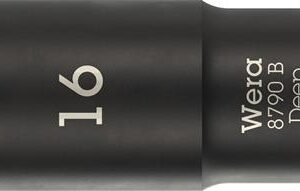 Steckschlüsseleinsatz 8790 B Impaktor Deep 3/8 Zoll 16mm L.63mm WERA