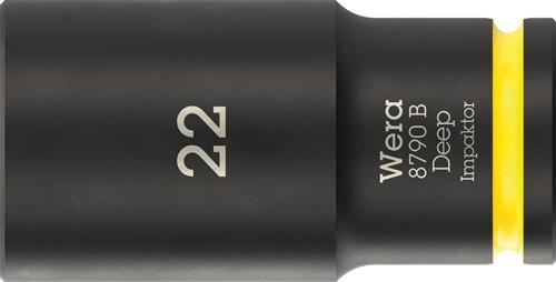 Steckschlüsseleinsatz 8790 B Impaktor Deep 3/8 Zoll 22mm L.63mm WERA
