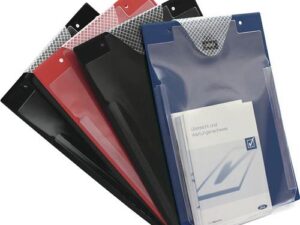 Auftragstasche m.Klettverschluss u.Kordel DIN A4 schwarz VE 10 St. - VPE: 10