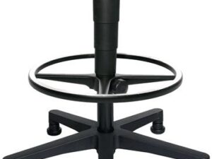 Drehhocker m.Gleiter Kunstlederpolster schwarz Sitz-H.540-800mm TOPSTAR
