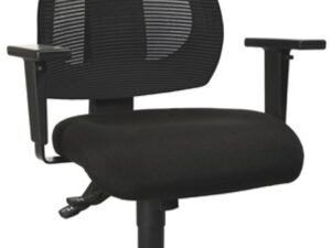 Bürodrehstuhl m.Synchrontechnik schwarz/schwarz 420-530mm o.Armlehnen TOPSTAR