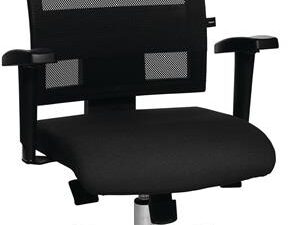 Bürodrehstuhl m.Punktsynchrontechnik schwarz/schwarz 450-550mm Trgf.110kg