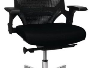 Bürodrehstuhl m.Punktsynchrontechnik schwarz/schwarz 450-550mm Trgf110kg TOPSTAR