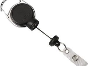 Ausweishalter ext.Stark-mit Druckknopfschlaufe Band-L.600mm schwarz DURABLE - VPE: 5